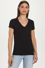 Signature Slub V Neck Tee - Goldie 