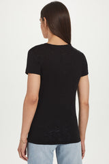 Signature Slub V Neck Tee - Goldie 