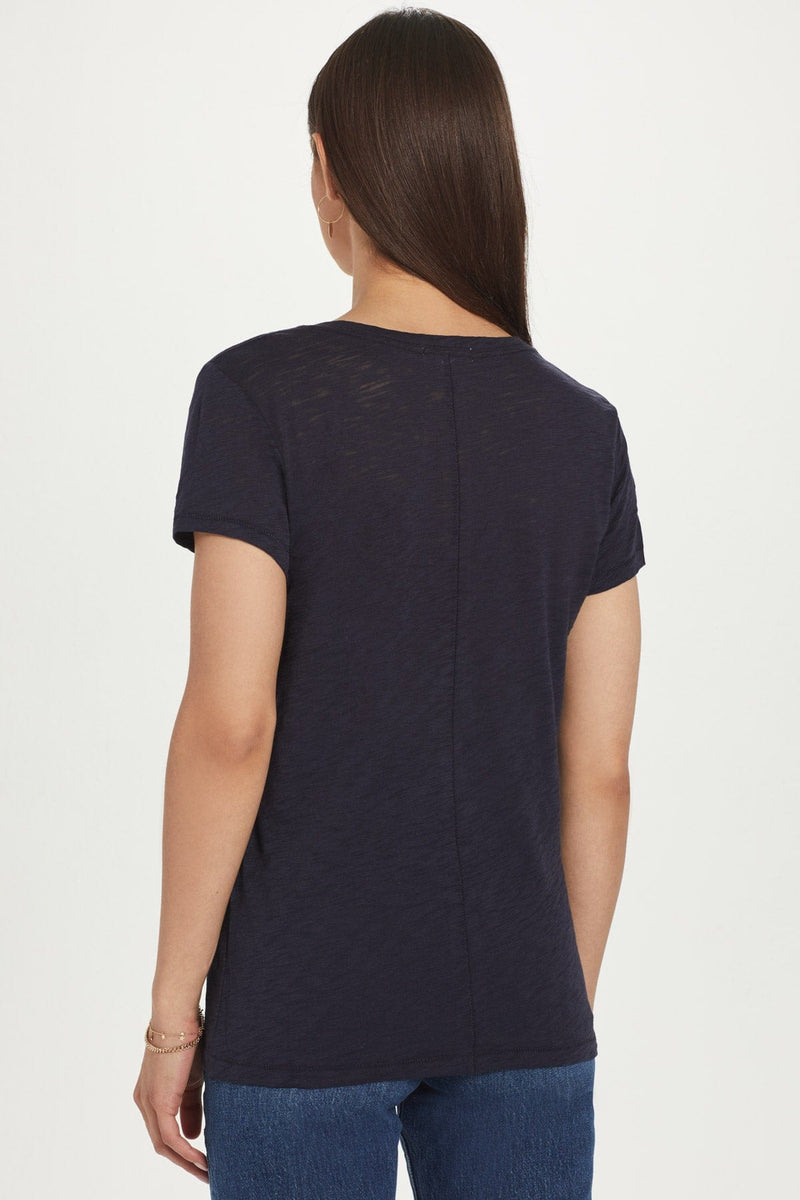 Signature Slub V Neck Tee - Goldie 