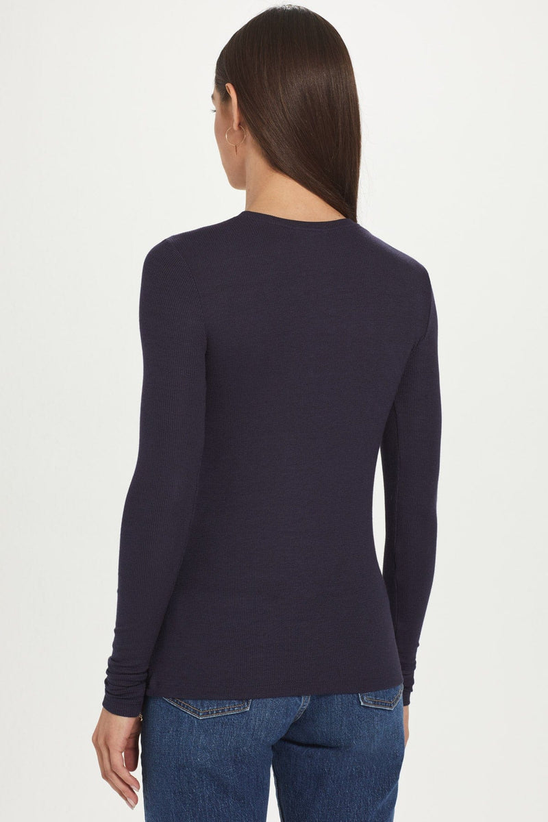 Ribbed Long Sleeve Tee - Goldie 