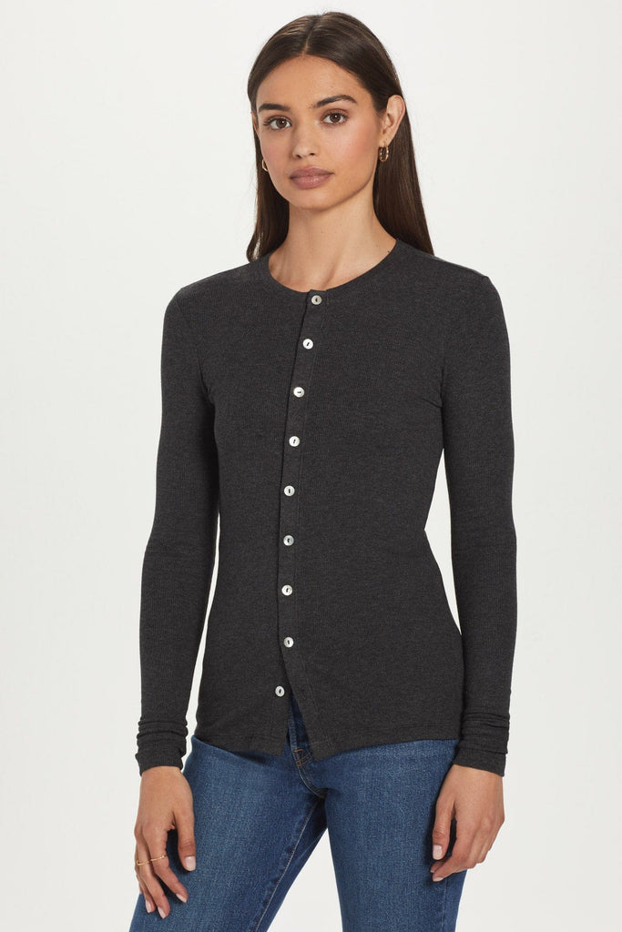 Ribbed Cardigan - Goldie 