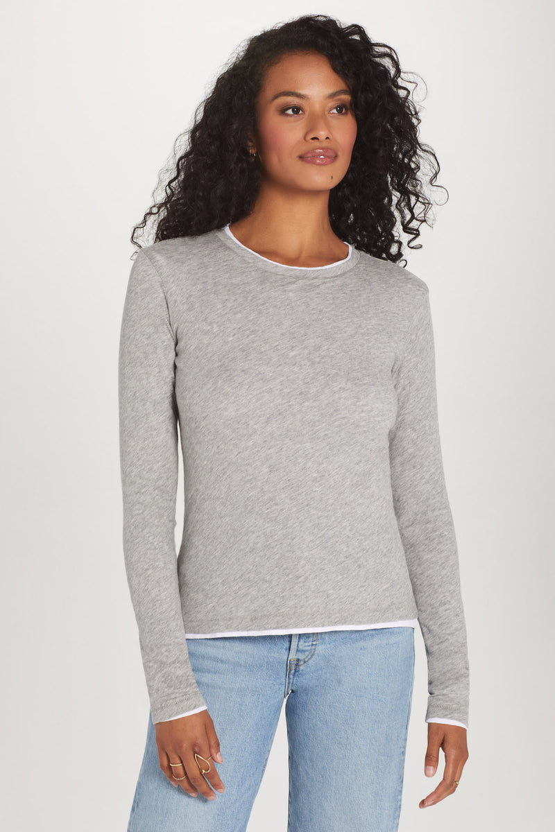 Long Sleeve Double Layer Tee - Goldie Lewinter