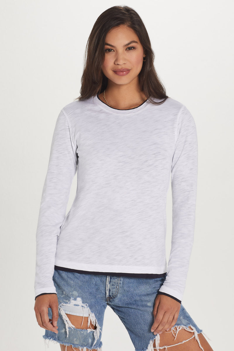 Long Sleeve Double Layer Tee - Goldie Lewinter