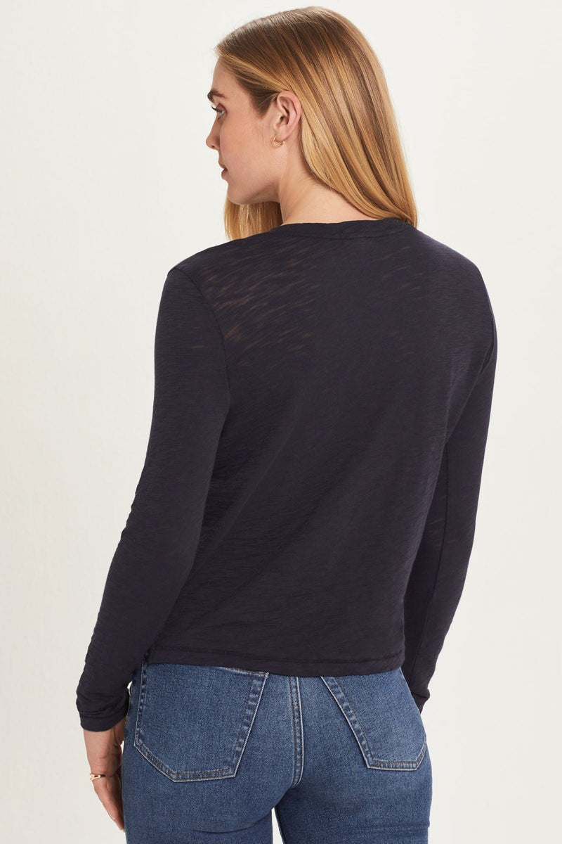 Signature Slub Long Sleeve Boy Tee - Goldie 