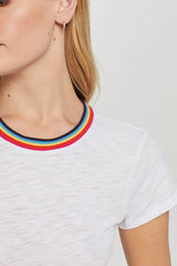 Rainbow Tipped Classic Tee - Goldie Lewinter