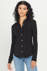 Jersey + Slub Button Down Shirt - Goldie 