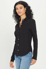 Jersey + Slub Button Down Shirt - Goldie 