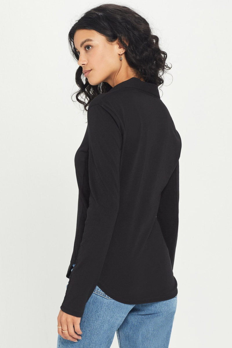 Jersey + Slub Button Down Shirt - Goldie 