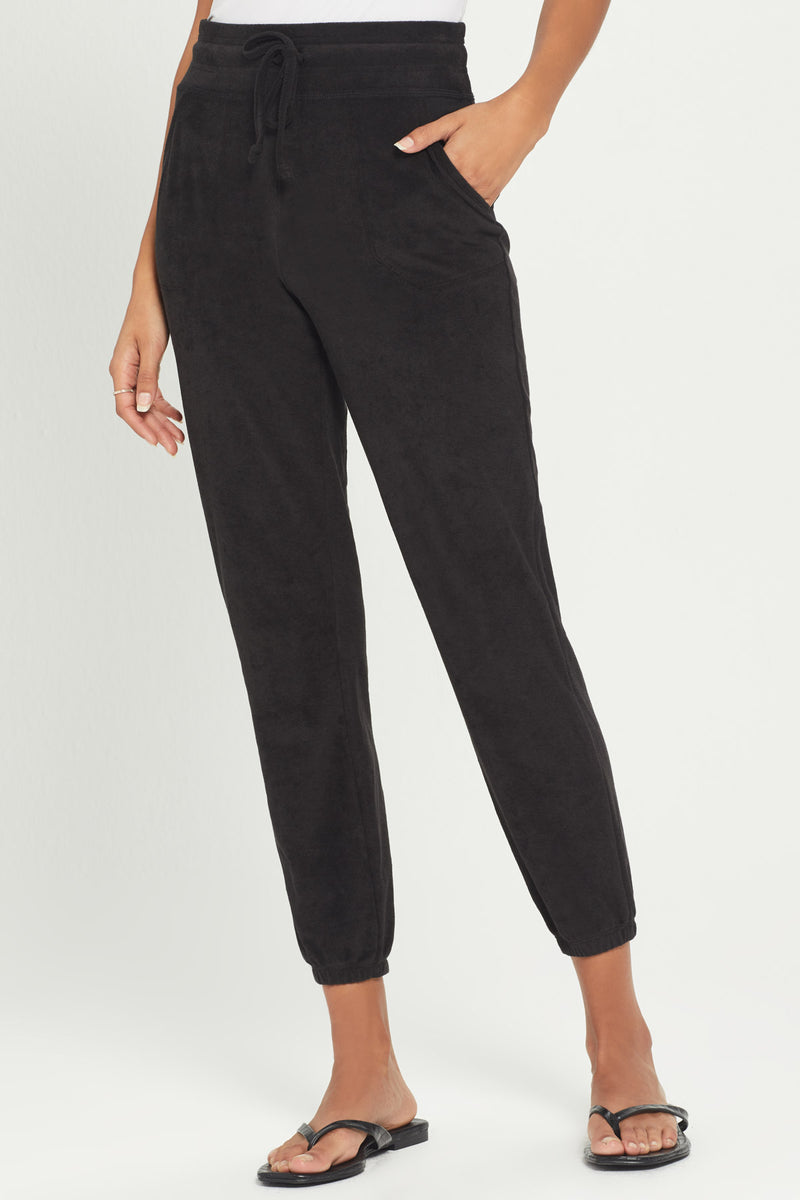 High Rise Micro Terry Sweatpant - Goldie Lewinter