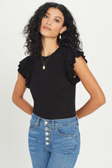 Double Ruffle Shell - Goldie 