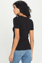 Variegated Rib Tee - Goldie 