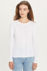 Long Sleeve Variegated Rib Tee - Goldie Lewinter