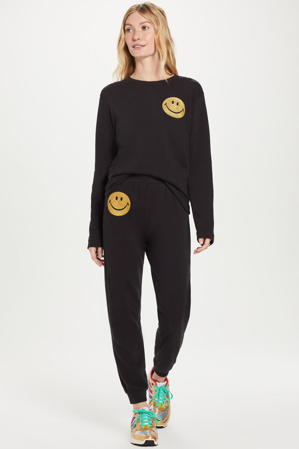 Ms. Smiley Cuff Sweatpant - Goldie Lewinter
