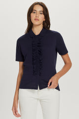 Tuxedo Bowler Shirt - Goldie Lewinter