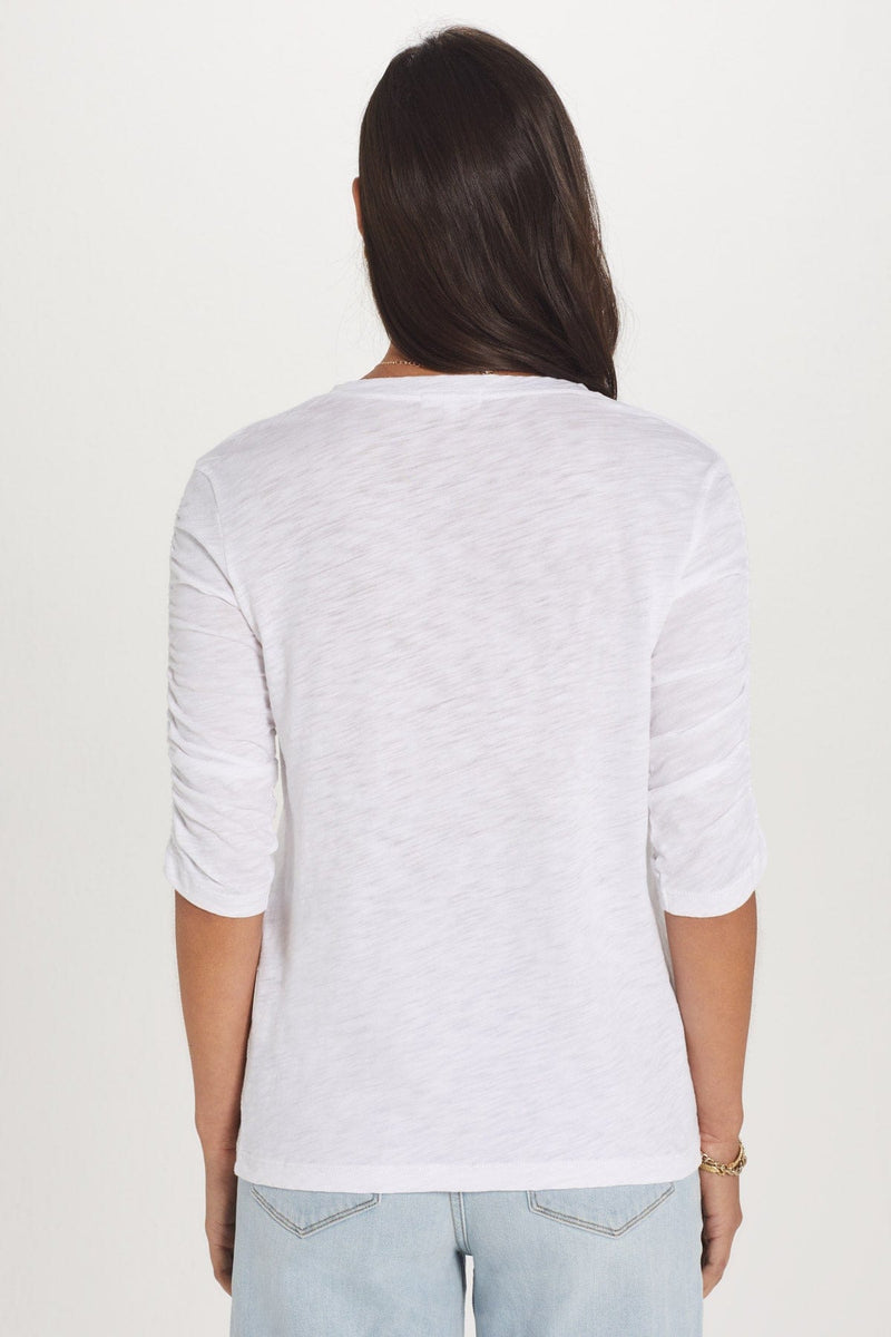 Ruched Half Sleeve Tee - Goldie Lewinter