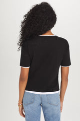 Reversible Double Layer Boxy Tee - Goldie Lewinter