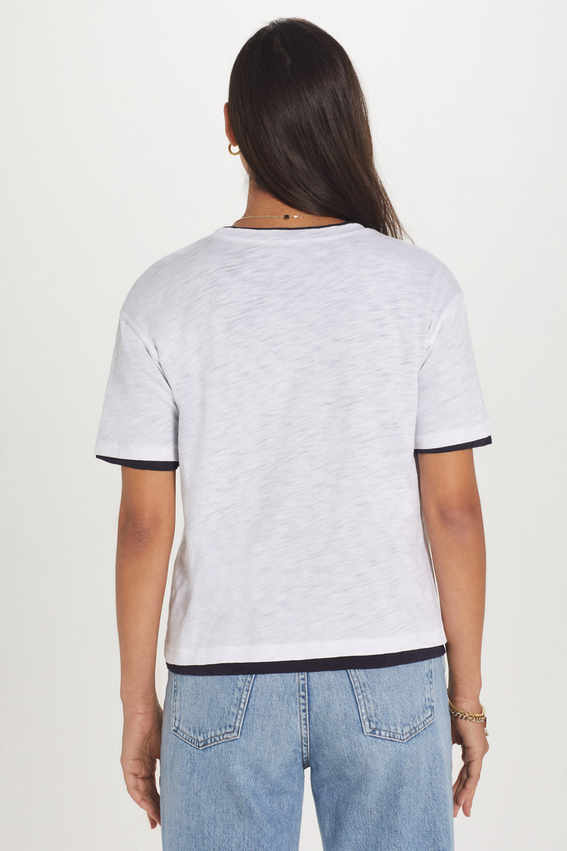 Reversible Double Layer Boxy Tee - Goldie Lewinter