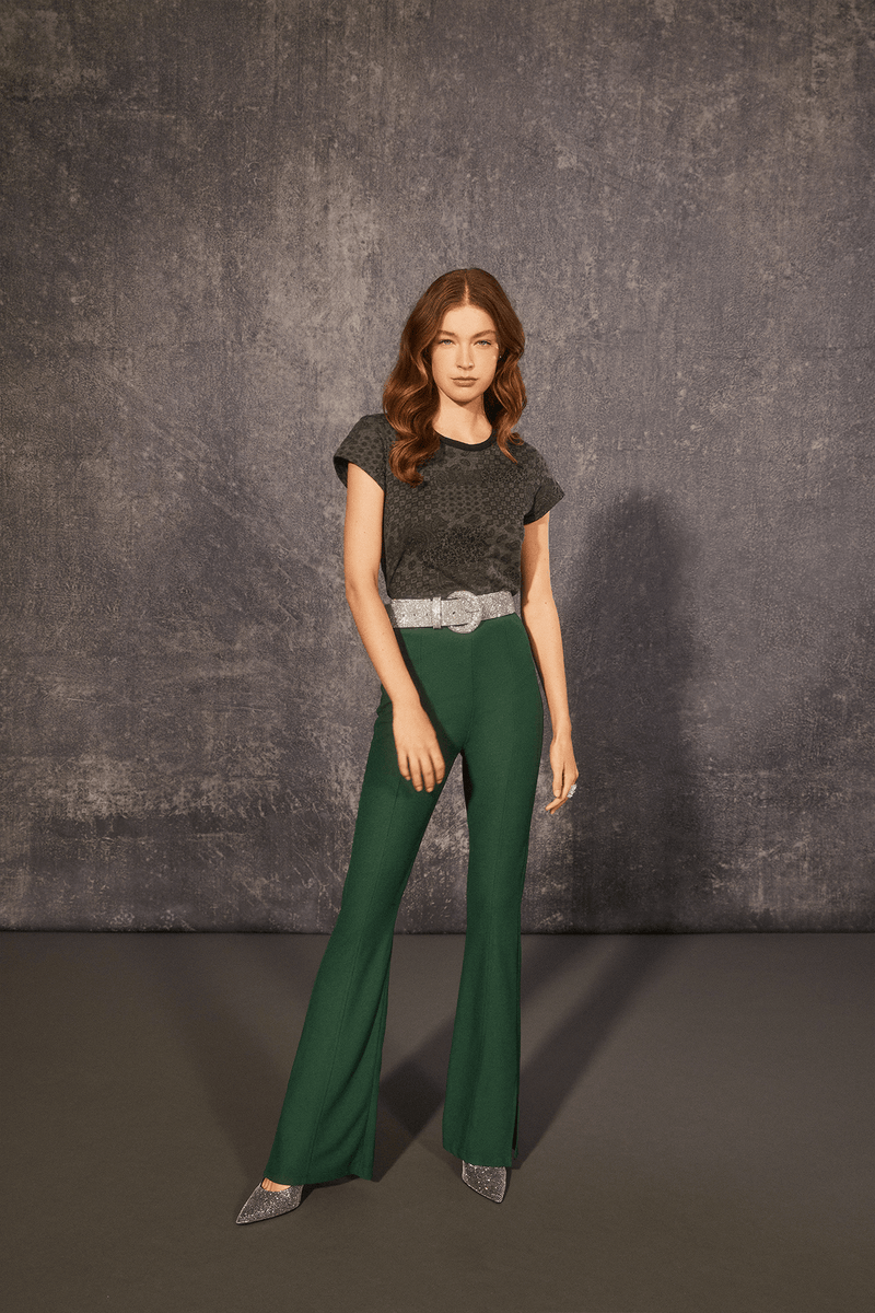 Patchwork Ringer Tee - Goldie Lewinter