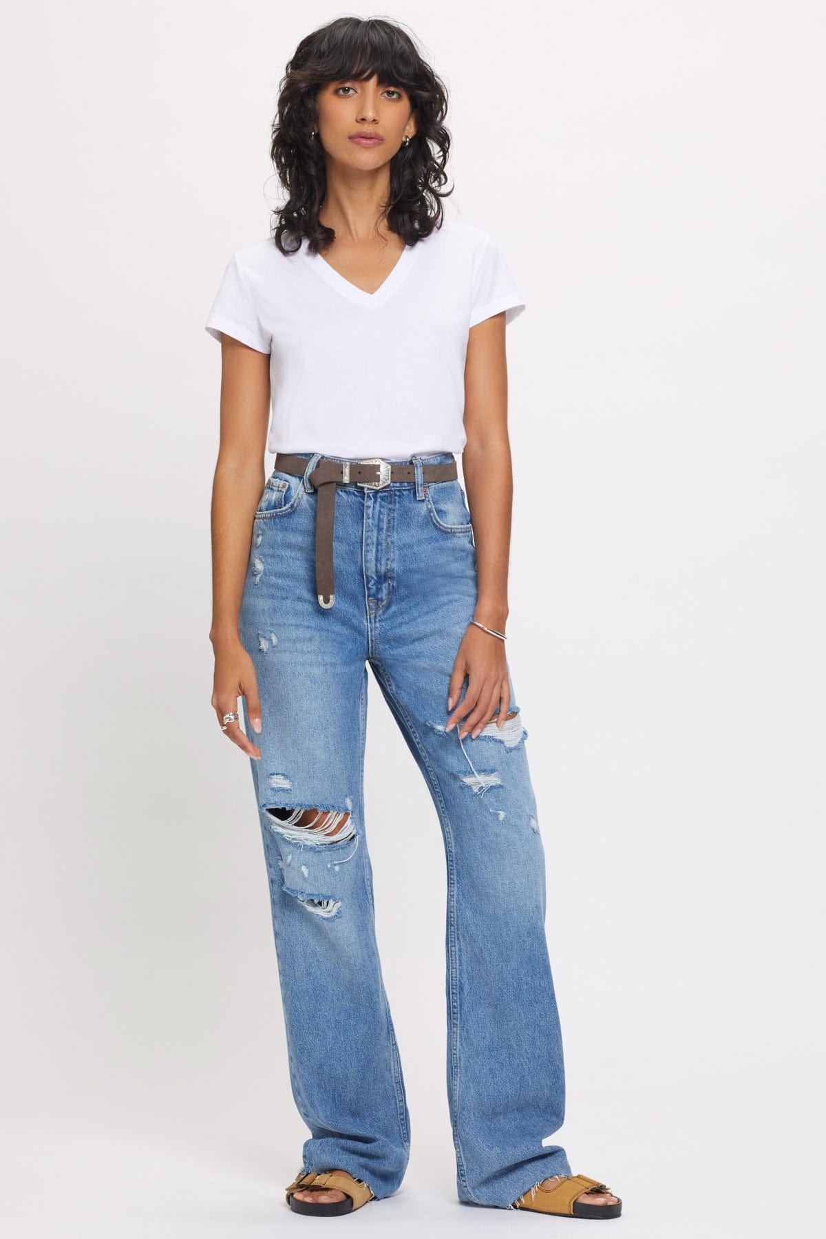 Organic V Neck Tee - Goldie LeWinter