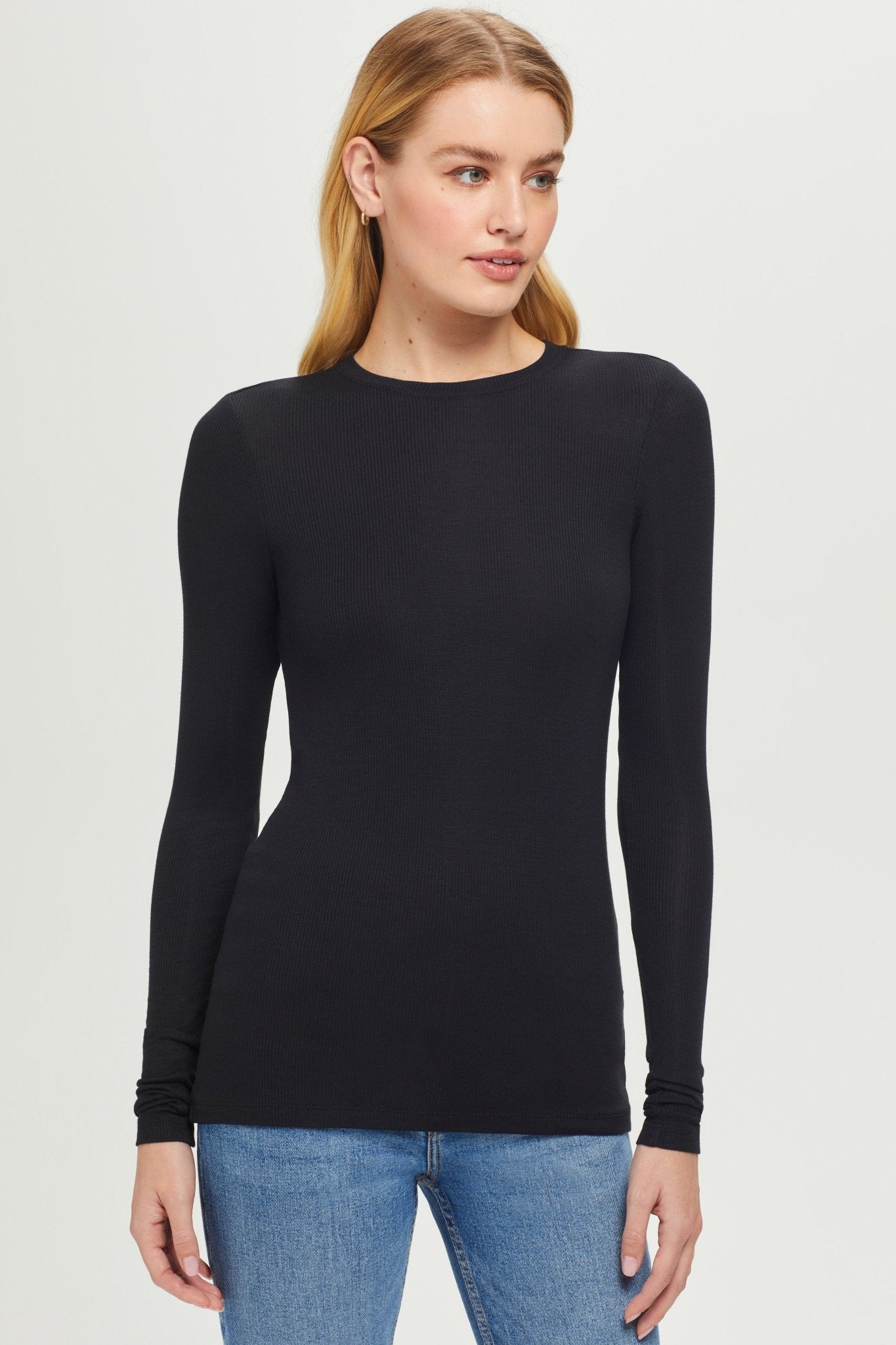 Ribbed Long Sleeve Tee - Goldie LeWinter