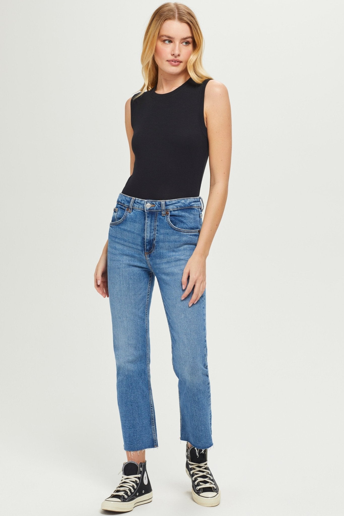 Ribbed Sleeveless Tee - Goldie LeWinter