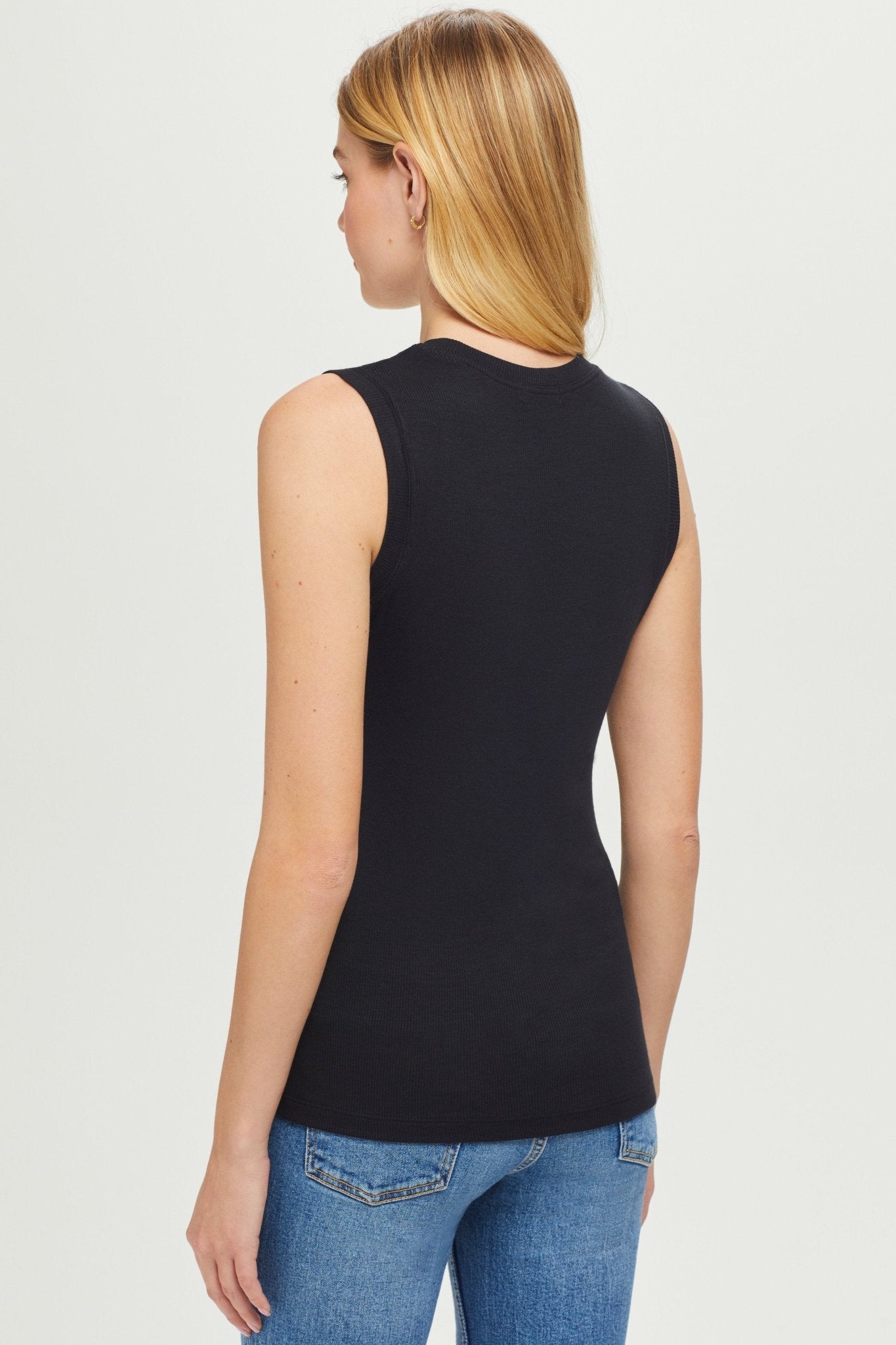 Ribbed Sleeveless Tee - Goldie LeWinter