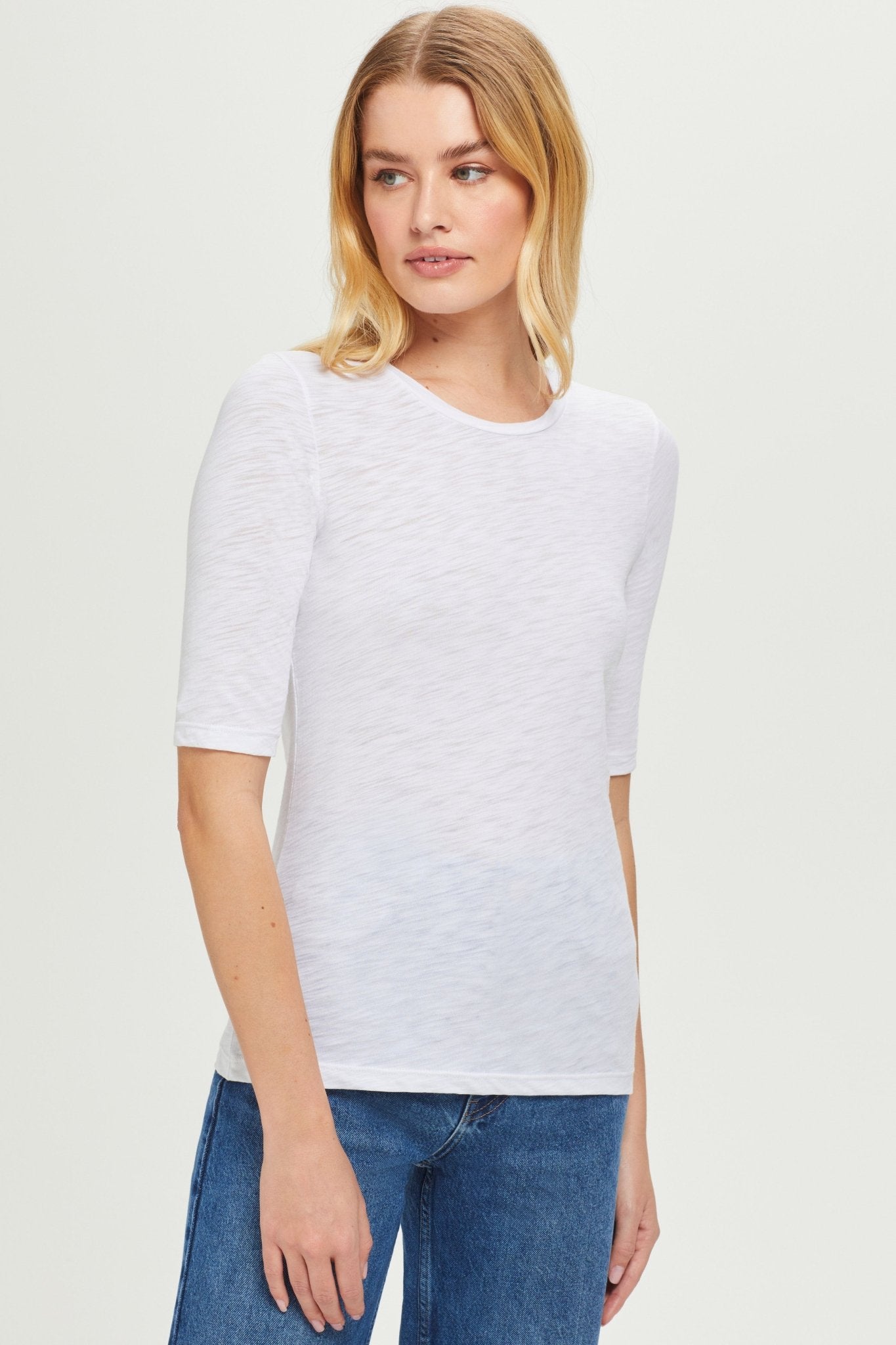 Signature Slub Half Sleeve Tee - Goldie LeWinter