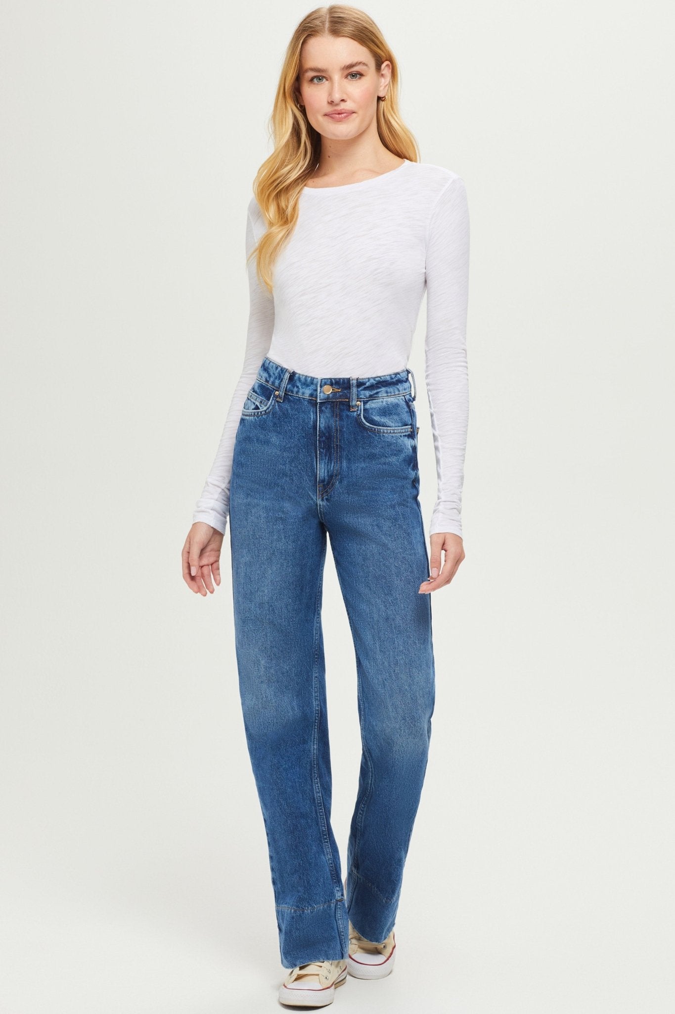 Signature Slub Long Sleeve Tee - Goldie LeWinter
