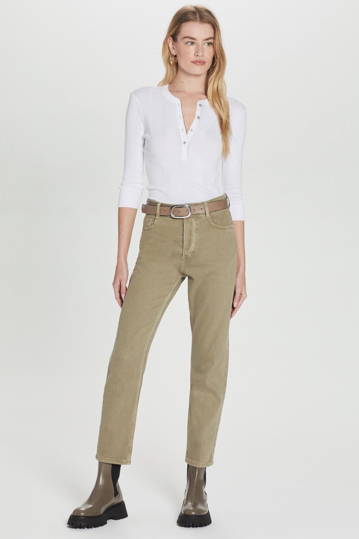 Variegated Rib Henley - Goldie LeWinter
